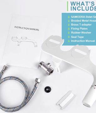 Niet-Elektrische Bidet Toilet Sproeier met Dubbele Nozzle – Hygiënische Douche voor Toilet