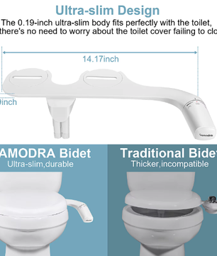 Niet-Elektrische Bidet Toilet Sproeier met Dubbele Nozzle – Hygiënische Douche voor Toilet