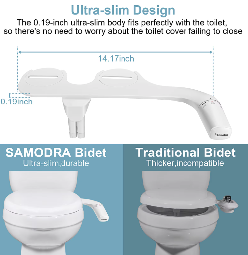 Niet-Elektrische Bidet Toilet Sproeier met Dubbele Nozzle – Hygiënische Douche voor Toilet