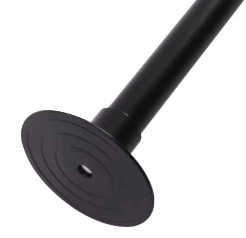 L-vormige Douchegordijnstang Hoek – RVS, Zonder Boren, Inclusief 12 Kogelhaken