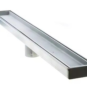 RVS Lineaire Doucheafvoer Met Middenuitlaat – Zwaar Uitgevoerd Badkamerrooster