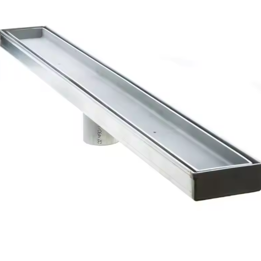 RVS Lineaire Doucheafvoer Met Middenuitlaat – Zwaar Uitgevoerd Badkamerrooster