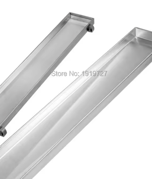 RVS Lineaire Doucheafvoer Met Middenuitlaat – Zwaar Uitgevoerd Badkamerrooster