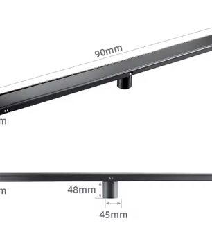 RVS Vloerafvoer Lineaire Doucheafvoer Met Geborstelde Afwerking