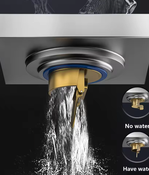 Vierkant Vloerafvoerputje 10×10 cm – RVS 304 Anti-geur Zwart