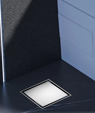 Vierkant Vloerafvoerputje 10×10 cm – RVS 304 Anti-geur Zwart