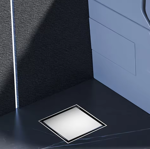 Vierkant Vloerafvoerputje 10×10 cm – RVS 304 Anti-geur Zwart