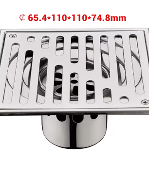 Vierkant Douche Rooster RVS 304 – Tegelinzet Vloerafvoer