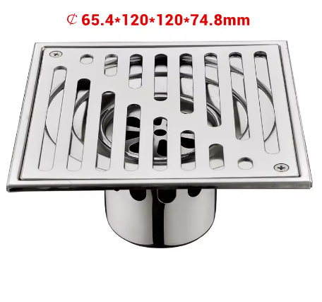 Vierkant Douche Rooster RVS 304 – Tegelinzet Vloerafvoer