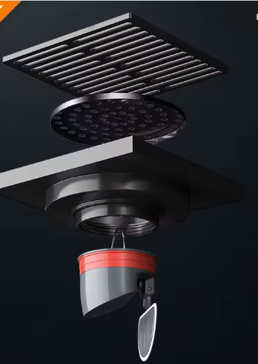 Messing Lineaire Vloerafvoer Streep – Anti-geur Doucheafvoer