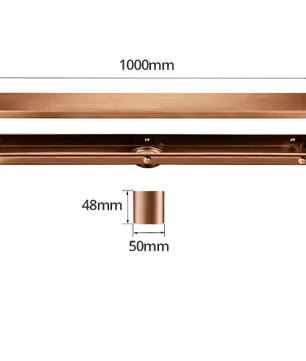 Roestvrijstalen Lineaire Afvoer – Goudkleurig Anti-Geur Doucheputje 800/900/1000 mm