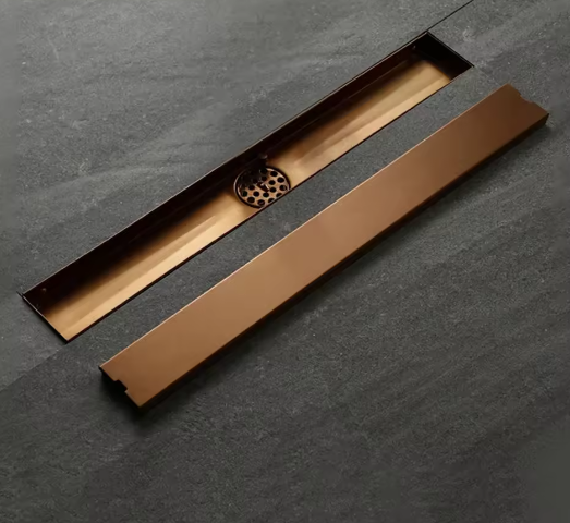 Roestvrijstalen Lineaire Afvoer – Goudkleurig Anti-Geur Doucheputje 800/900/1000 mm