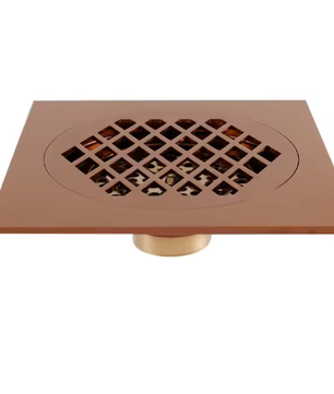 Vierkant Messing Afvoerputje 15×15 cm – Douche en Badkamer