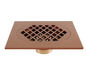 Vierkant Messing Afvoerputje 15×15 cm – Douche en Badkamer