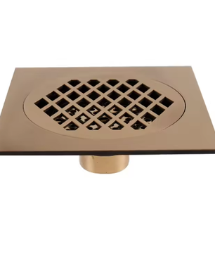 Vierkant Messing Afvoerputje 15×15 cm – Douche en Badkamer