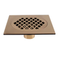 Vierkant Messing Afvoerputje 15×15 cm – Douche en Badkamer