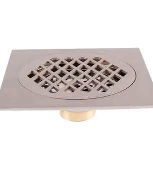 Vierkant Messing Afvoerputje 15×15 cm – Douche en Badkamer