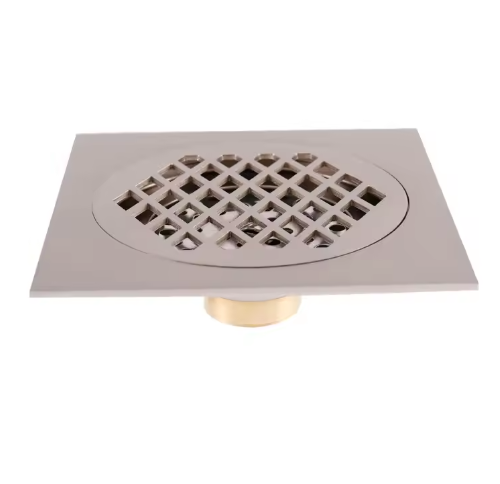 Vierkant Messing Afvoerputje 15×15 cm – Douche en Badkamer