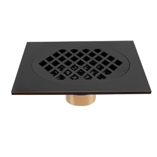 Vierkant Messing Afvoerputje 15×15 cm – Douche en Badkamer