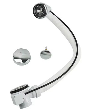 Badkuip Afvoerzeef met Overloop – Pop-up Badafvoer Set