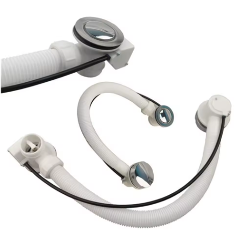 Badkuip Afvoerzeef met Overloop – Pop-up Badafvoer Set