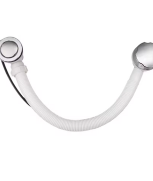 Badkuip Afvoerzeef met Overloop – Pop-up Badafvoer Set