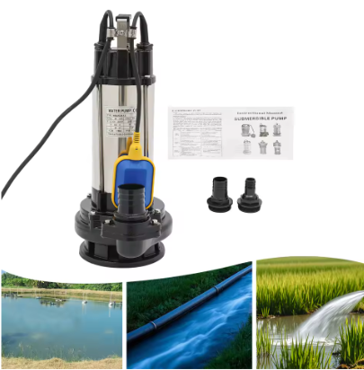 Industriële Dompelpomp 36000 L/U – RVS Afvalwaterpomp met Vlotterschakelaar 2 PK