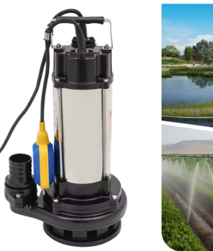 Industriële Dompelpomp 36000 L/U – RVS Afvalwaterpomp met Vlotterschakelaar 2 PK