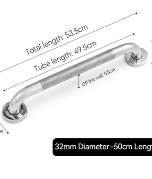 RVS Veiligheidshandgreep voor Badkamer en Douche – Antislip Steunleuning voor Bad, Toilet en Wand