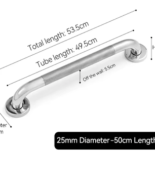 RVS Veiligheidshandgreep voor Badkamer en Douche – Antislip Steunleuning voor Bad, Toilet en Wand