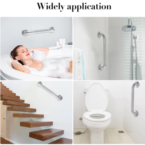 RVS Veiligheidshandgreep voor Badkamer en Douche – Antislip Steunleuning voor Bad, Toilet en Wand