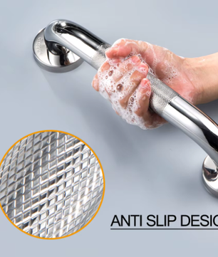 RVS Veiligheidshandgreep voor Badkamer en Douche – Antislip Steunleuning voor Bad, Toilet en Wand