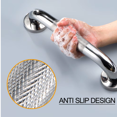 RVS Veiligheidshandgreep voor Badkamer en Douche – Antislip Steunleuning voor Bad, Toilet en Wand