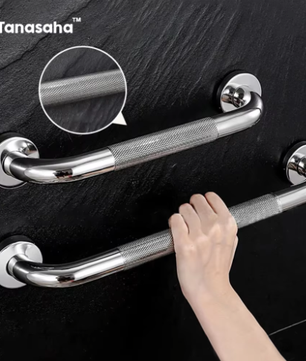 RVS Veiligheidshandgreep voor Badkamer en Douche – Antislip Steunleuning voor Bad, Toilet en Wand