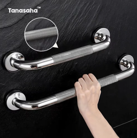 RVS Veiligheidshandgreep voor Badkamer en Douche – Antislip Steunleuning voor Bad, Toilet en Wand