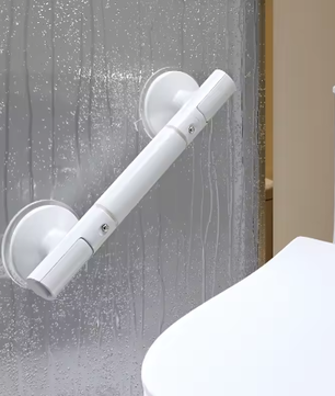 Antislip Badkamerleuning met Zuignap en Zelfklevende Montage – Veiligheidshandgreep voor Toilet
