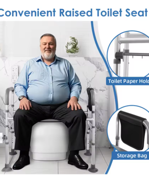 Verstelbare Toiletbrilverhoger met Handgrepen – Veiligheidsrails voor Senioren