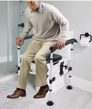 Verstelbare Toilet Veiligheidsbeugel met Armleuningen