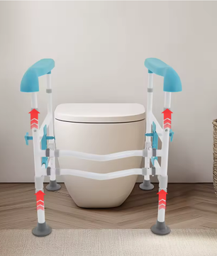 Verstelbare Toilet Veiligheidsbeugel met Armleuningen