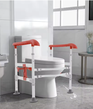 Verstelbare Toilet Veiligheidsbeugel met Armleuningen