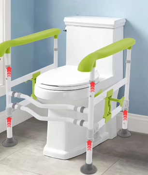 Verstelbare Toilet Veiligheidsbeugel met Armleuningen