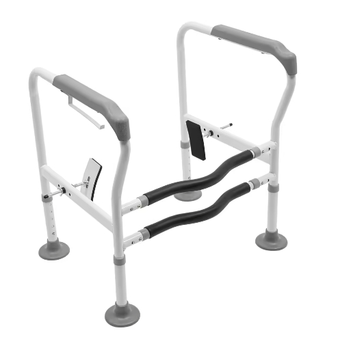 Toilet Veiligheidsrails – Verstelbaar Badkamer Steunframe met Handgrepen