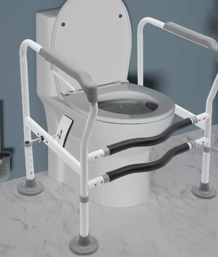 Toilet Veiligheidsrails – Verstelbaar Badkamer Steunframe met Handgrepen