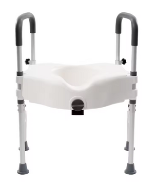 3-in-1 Verstelbaar Toiletframe met Armleuningen en Toiletbrilverhoger