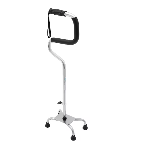 Verstelbare Vierpoot Wandelstok met Hoge Stabiliteit – tot 136 kg