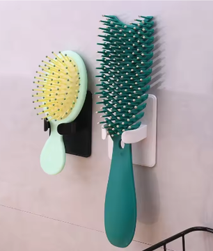 Wandgemonteerde Kam- en Borstelhouder – Badkamer Organizer en Föhnhouder