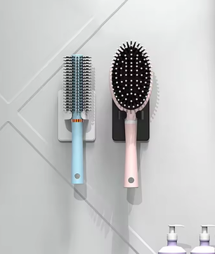 Wandgemonteerde Kam- en Borstelhouder – Badkamer Organizer en Föhnhouder
