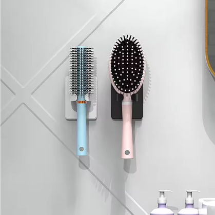 Wandgemonteerde Kam- en Borstelhouder – Badkamer Organizer en Föhnhouder