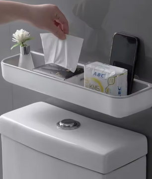 Muurhangend Toiletrek – Badkamer Opbergplank Boven Toilet, Multifunctioneel