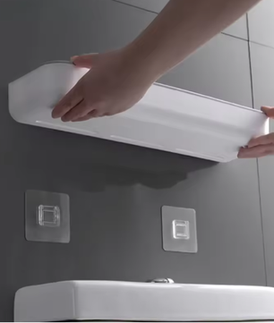 Muurhangend Toiletrek – Badkamer Opbergplank Boven Toilet, Multifunctioneel